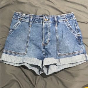 High waisted Hollister denim shorts